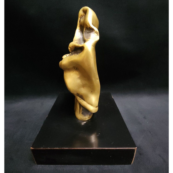 Our Lady Virgin Mary w/Christ Bronze Sculpture Signed by Artist Leya Terranova - Picture 4 of 13